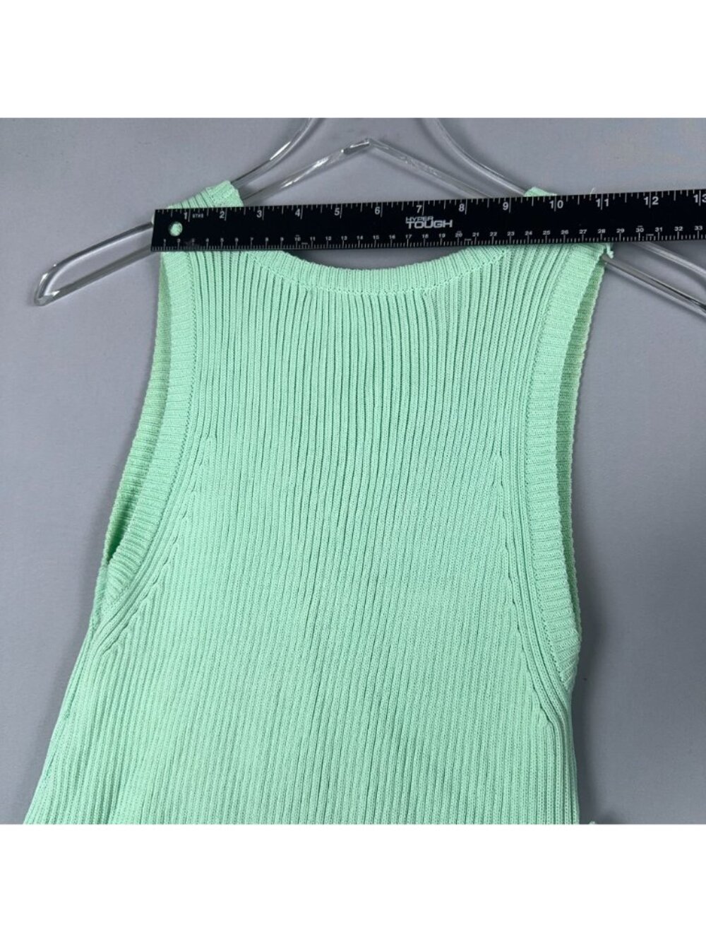 Zara Jewel Appliqué Dress Size Medium Mint Teal Sleeveless Rhinestone Pearl Trim - Picture 12 of 14